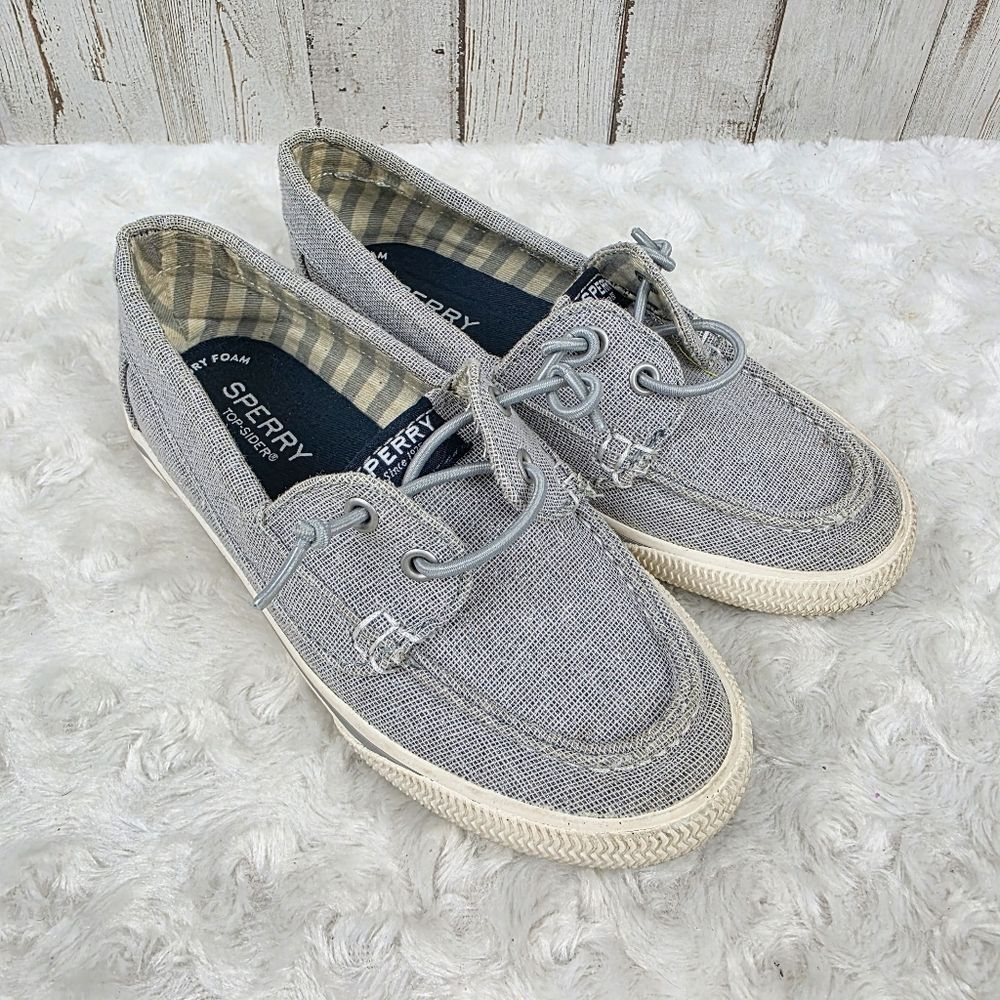 Sperry Lounge Away Gray Topsiders Size 12m
